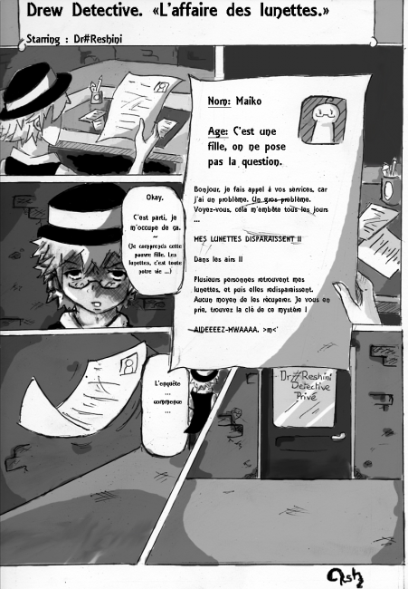 Galerie de DrReshini - Planche de BD : Drew Detective