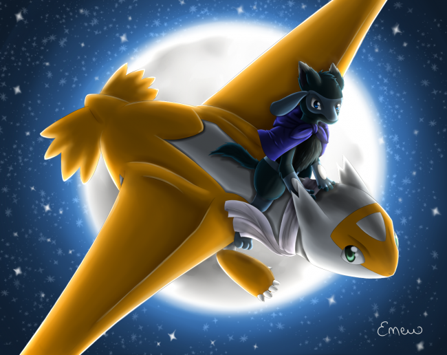 Galerie de Melocotton - Latias et Kibo ( commande d'Axew ) 