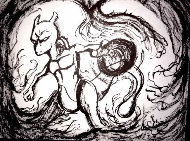 Galerie de WizzardFye - Estampe - Mewtwo 