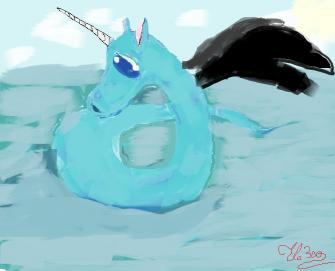 Galerie de Black_Kitsune - Petit dragon fait sur .... PAINT !!